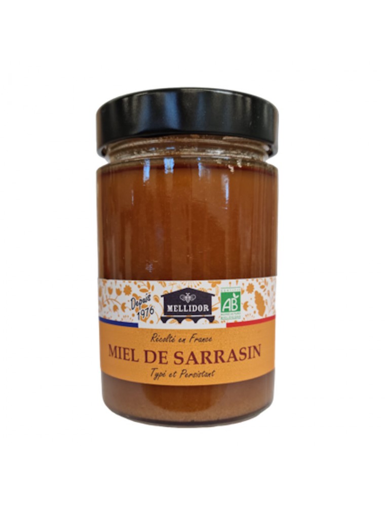 Image principale de la modale pour Miel de Sarrasin Bio - Miel Typé et Persistant 400g - Mellidor
