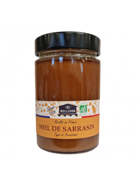 Image principale de Miel de Sarrasin Bio - Miel Typé et Persistant 400g - Mellidor