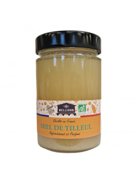Image principale de Miel de Tilleul Bio - Miel Rafraîchissant et Parfumé et Persistant 400g - Mellidor
