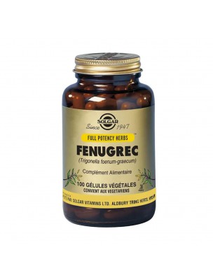 Image de Fenugrec - Digestion 100 gélules - Solgar depuis Achetez les produits Solgar à l'herboristerie Louis