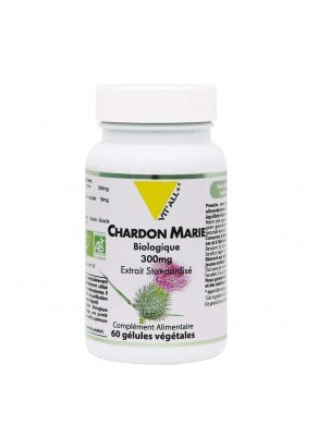 Image de Chardon-Marie 300mg Bio - Détox et Foie 60 gélules végétales - Vit'all+ depuis Achetez les produits Vit'All + à l'herboristerie Louis (2)