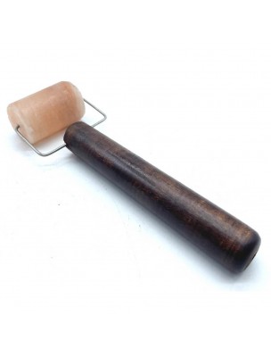Image de Rouleau de Massage Sel Rose Himalaya - Soin de la Peau depuis Louis - Gua Sha Palme de Massage Obsidienne Noire