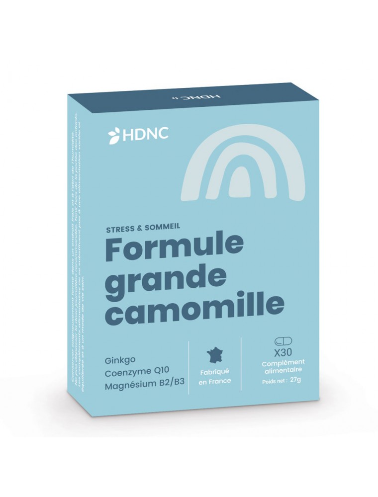Image principale de la modale pour Formule Grande Camomille - Stress et Sommeil 30 comprimés - HDNC