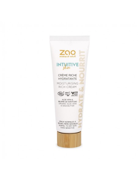 Image principale de Crème Riche Hydratante Bio - Soin du visage 50 ml - Zao Make-up