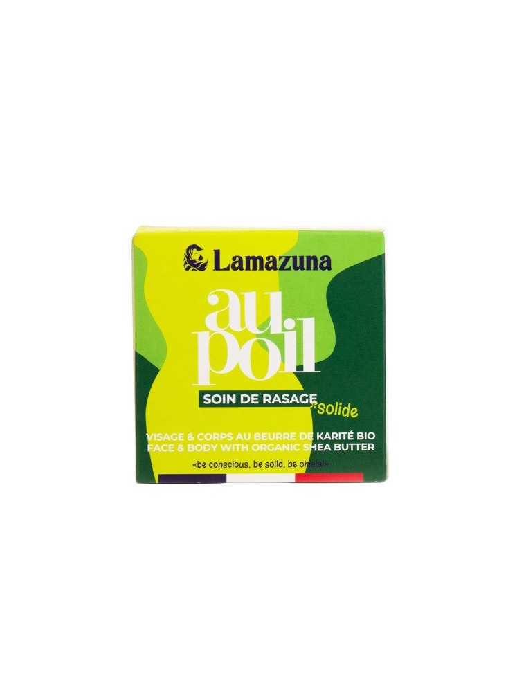 Image principale de la modale pour Pain de Rasage Karité Vegan - Thé vert Citron Bio 55 grammes - Lamazuna