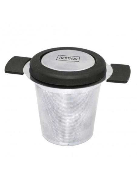 Achetez Infuseur à thé Inox avec son couvercle et ses charnières à l'herboristerie Louis Image principale de Infuseur à thé Inox avec son couvercle et ses charnières