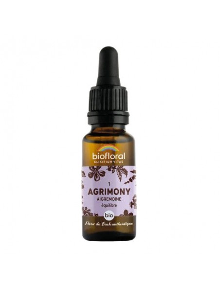Image principale de Agrimony n°1 - Calme et Équilibre Bio aux Fleurs de Bach 20 ml - Biofloral