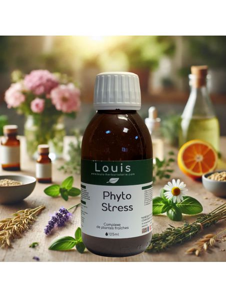 Achetez Phyto Stress Bio - Teinture mère de plantes 125 ml à l'herboristerie Louis Image principale de Phyto Stress Bio - Teinture mère de plantes 125 ml
