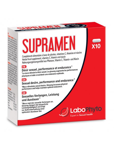 Image principale de SupraMen - Aphrodisiaque naturel 10 capsules - LaboPhyto