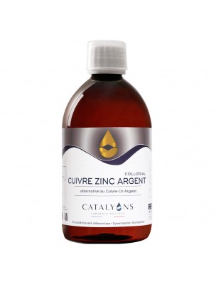 Image de Cuivre, Zinc et Argent - Oligo-éléments 500 ml - Catalyons depuis Achetez les produits Catalyons à l'herboristerie Louis