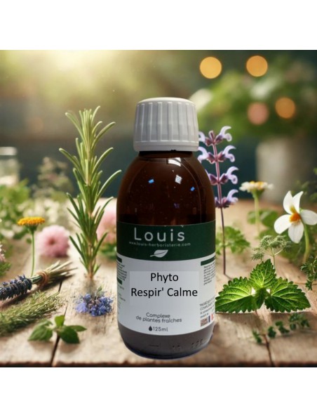 Achetez Phyto Respir'Calme Bio - Teinture mère de plantes 125 ml à l'herboristerie Louis Image principale de Phyto Respir'Calme Bio - Teinture mère de plantes 125 ml