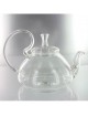 Infuseur en verre "Simbad" avec son passe-thé métal intégré en col de cygne