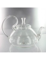 Image de Infuseur en verre "Simbad" avec son passe-thé métal intégré en col de cygne depuis Filtres et infuseurs de qualité pour vos tisanes et infusions