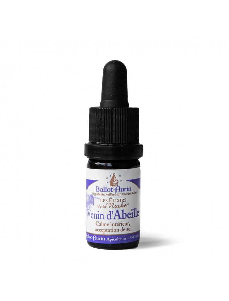 Image principale de la modale pour Elixir Venin d'Abeille Bio - Calme Intérieur, Acceptation de Soi 5ml - Ballot-Flurin