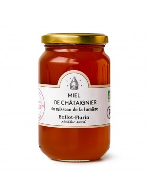 Image de Miel de Châtaignier Bio 480g -  Arômes puissants et boisés - Ballot-Flurin depuis louis-herboristerie