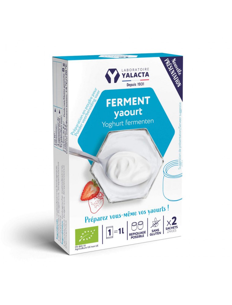 Image principale de la modale pour Ferment Yaourt Bio - Ferments Lactiques 2 sachets - Yalacta