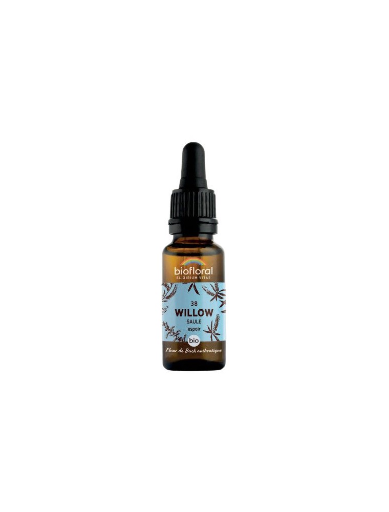 Image principale de la modale pour Willow Saule n°38 - Courage et espoir Bio aux fleurs de Bach 20 ml - Biofloral