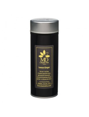 Image de Lemon Ginger Bio - Thé noir de Chine au citron et au gingembre boîte 100g - L'Autre thé depuis Commandez les produits L'Autre Thé à l'herboristerie Louis