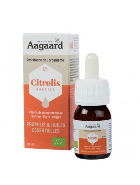Achetez Citrolis Bio - Défenses Naturelles 30 ml - Aagaard à l'herboristerie Louis Image principale de Citrolis Bio - Défenses Naturelles 30 ml - Aagaard