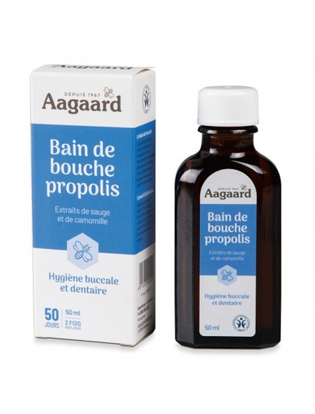 Image principale de Bain de Bouche Propolis - Soin de la Bouche 50 ml - Aagaard
