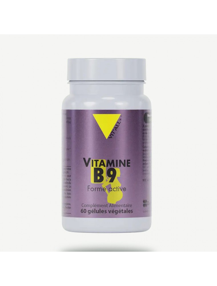 Image principale de la modale pour Vitamine B9 Quatrefolic® - Grossesse 60 gélules végétales - Vit'all+