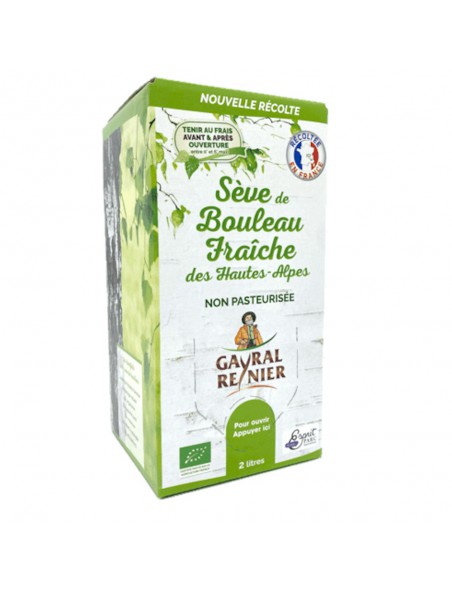 Achetez Sève de Bouleau Non Pasteurisée Bio - Articulations et Détox 2 Litres - Gayral-Reynier à l'herboristerie Louis Image principale de Sève de Bouleau Non Pasteurisée Bio - Articulations et Détox 2 Litres - Gayral-Reynier