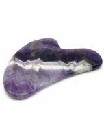 Image de Gua Sha Palme de Massage Améthyste - Soin de la Peau 8 cm depuis Produits de massage naturels - Un bien-être au naturel
