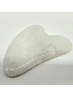 Image de Gua Sha Palme de Massage Cristal de Roche - Soin de la Peau 8 cm depuis Produits de massage naturels - Un bien-être au naturel