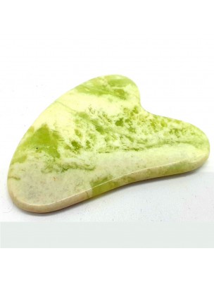 Image de Gua Sha Palme de Massage Jade Verte - Soin de la Peau 8 cm depuis louis-herboristerie