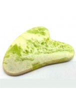Image de Gua Sha Palme de Massage Jade Verte - Soin de la Peau 8 cm depuis Produits de massage naturels - Un bien-être au naturel