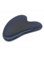 Image de Gua Sha Palme de Massage Obsidienne Noire - Soin de la Peau 8 cm depuis Produits de massage naturels - Un bien-être au naturel