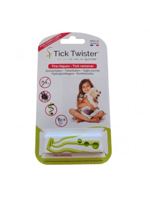 Image de Tick Twister Crochets à tiques O'Tom verts - 3 crochets - AniBio depuis PrestaBlog