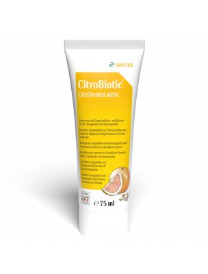 Image de Citridental - Dentifrice Crème 75ml - Citridermal depuis Achetez les produits Sanitas à l'herboristerie Louis