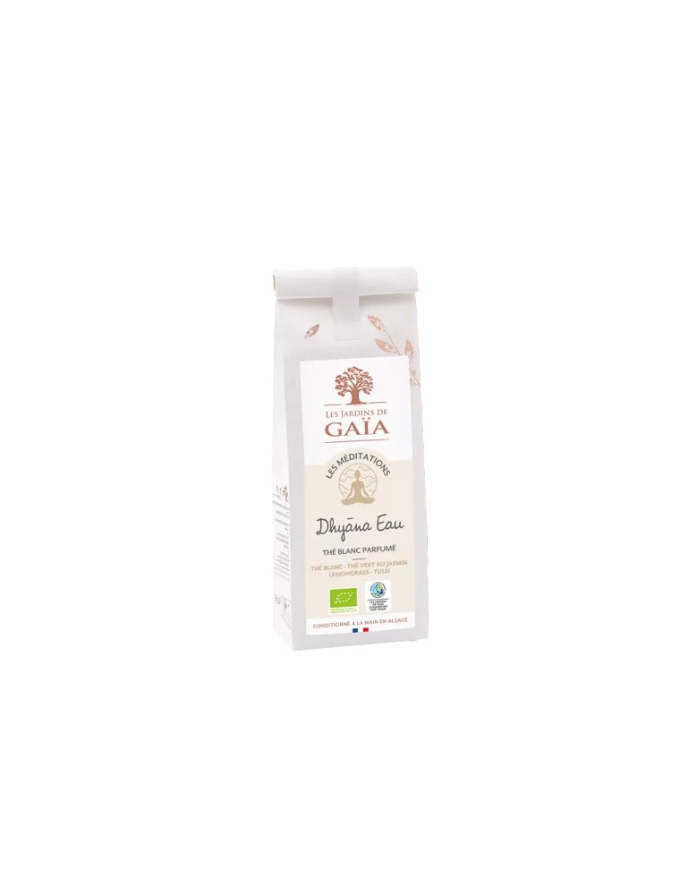 Image principale de la modale pour Dhyana Eau Bio - Thé blanc Parfumé 50 g - Les Jardins de Gaïa