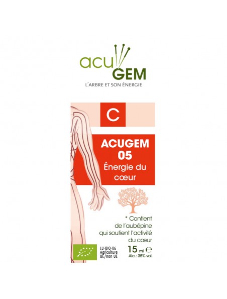 Image principale de Acugem n°05 Bio - Energie du Coeur 15 ml - Alphagem