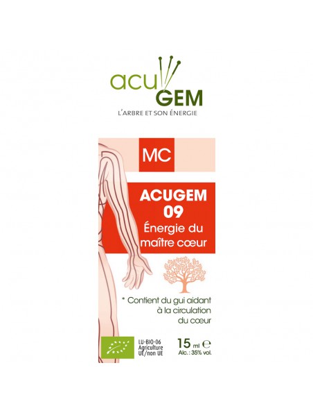 Image principale de Acugem n°09 Bio - Energie du Maître Coeur 15 ml - Alphagem