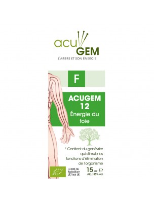 Image de Acugem n°12 Bio - Energie du Foie 15 ml - Alphagem depuis Achetez les produits AlphaGEM à l'herboristerie Louis