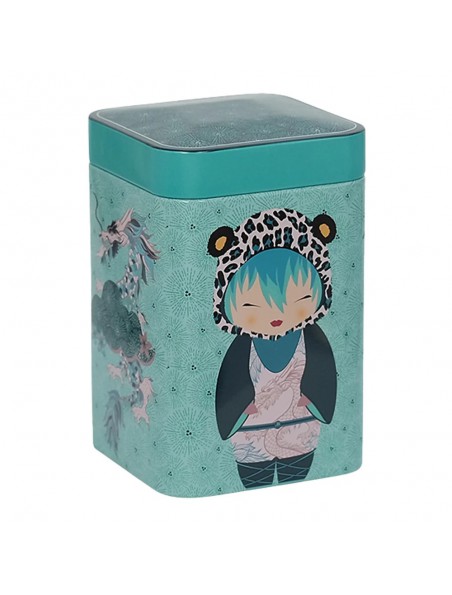 Image principale de Boîte à thé New Little Geisha Petrol pour 100 g de thé