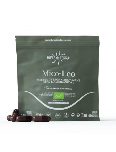 Achetez Mico-Leo Bio - Immunité et Tonus Recharge de 60 capsules - Hifas Da Terra à l'herboristerie Louis Image principale de Mico-Leo Bio - Immunité et Tonus Recharge de 60 capsules - Hifas Da Terra