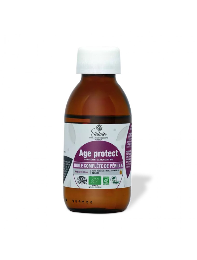 Image principale de la modale pour Âge Protect Huile Complète de Périlla Bio - Fonctions Cérébrales 125ml - Salvia
