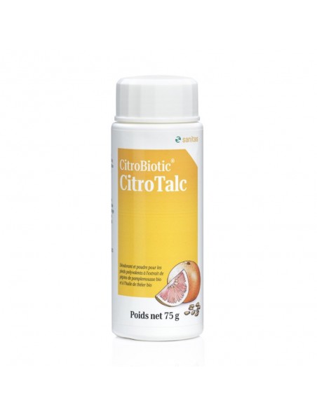 Image principale de Citrotalc Citrobiotic - Poudre Multi-Usages au Pamplemousse 75g - Sanitas