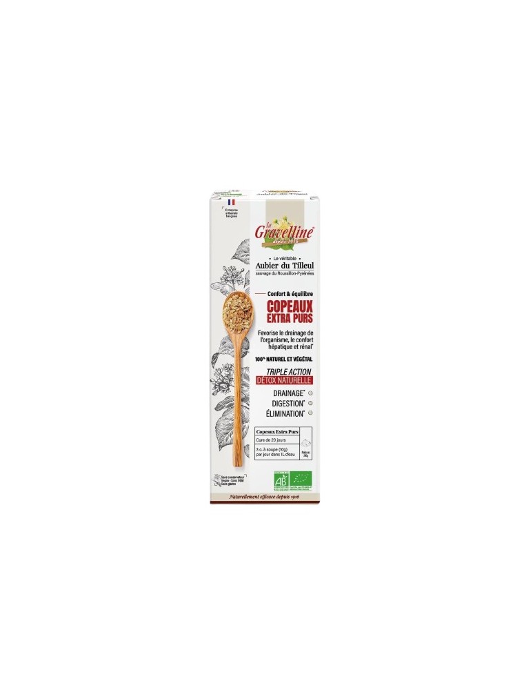 Image principale de la modale pour Véritable Aubier du Tilleul sauvage du Roussillon Bio - Copeaux Extra Purs Drainage 200 g - La Gravelline