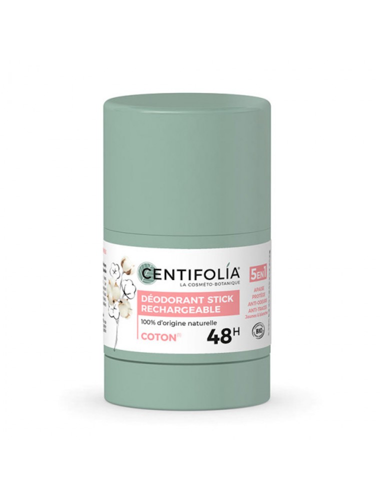 Image principale de la modale pour Déodorant Stick Rechargeable Fleur de Coton Bio - Soin du Corps 50g - Centifolia