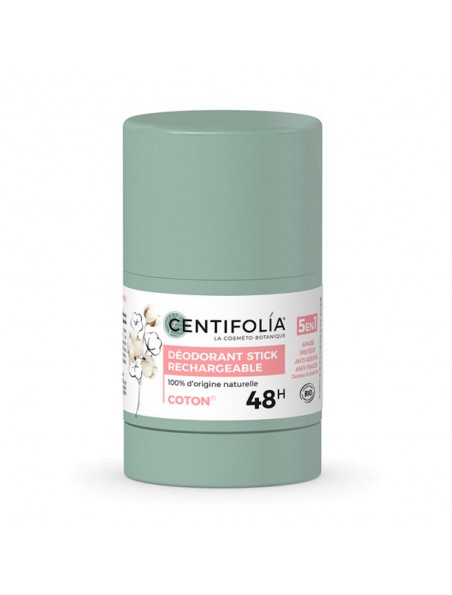 Image principale de Déodorant Stick Rechargeable Fleur de Coton Bio - Soin du Corps 50g - Centifolia