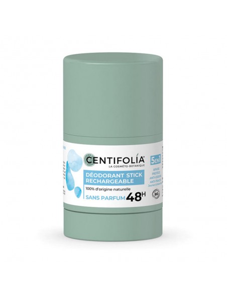 Image principale de Déodorant Stick Rechargeable Sans Parfum Bio - Soin du Corps 50g - Centifolia