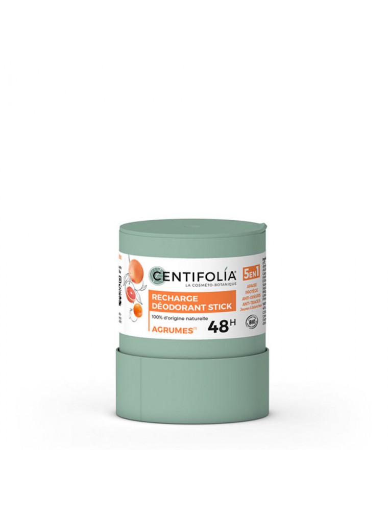 Image principale de la modale pour Recharge Déodorant Stick Rechargeable Agrumes Bio - Soin du Corps 50g - Centifolia