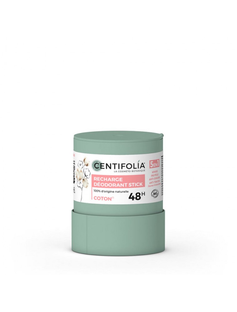 Image principale de la modale pour Recharge Déodorant Stick Rechargeable Fleur de Coton Bio - Soin du Corps 50g - Centifolia