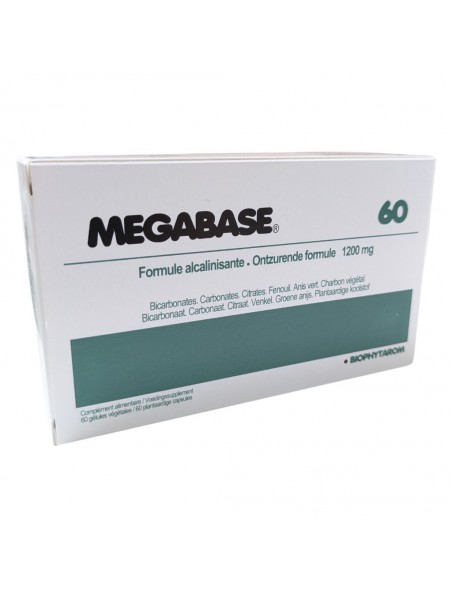Image principale de MegaBase - Equilibre acido-basique intestinal 60 gélules - Biophytarom