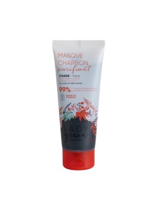 Image de Masque Charbon Purifiant Bio - Soin du Visage 75 ml - Lady Green depuis Achetez les produits Lady Green à l'herboristerie Louis