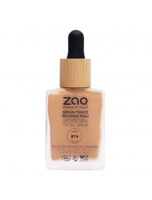 Image de Sérum Teinté Seconde Peau Bio - Medium 874 30 ml - Zao Make-up depuis Achetez les produits Zao Make-up à l'herboristerie Louis (10)